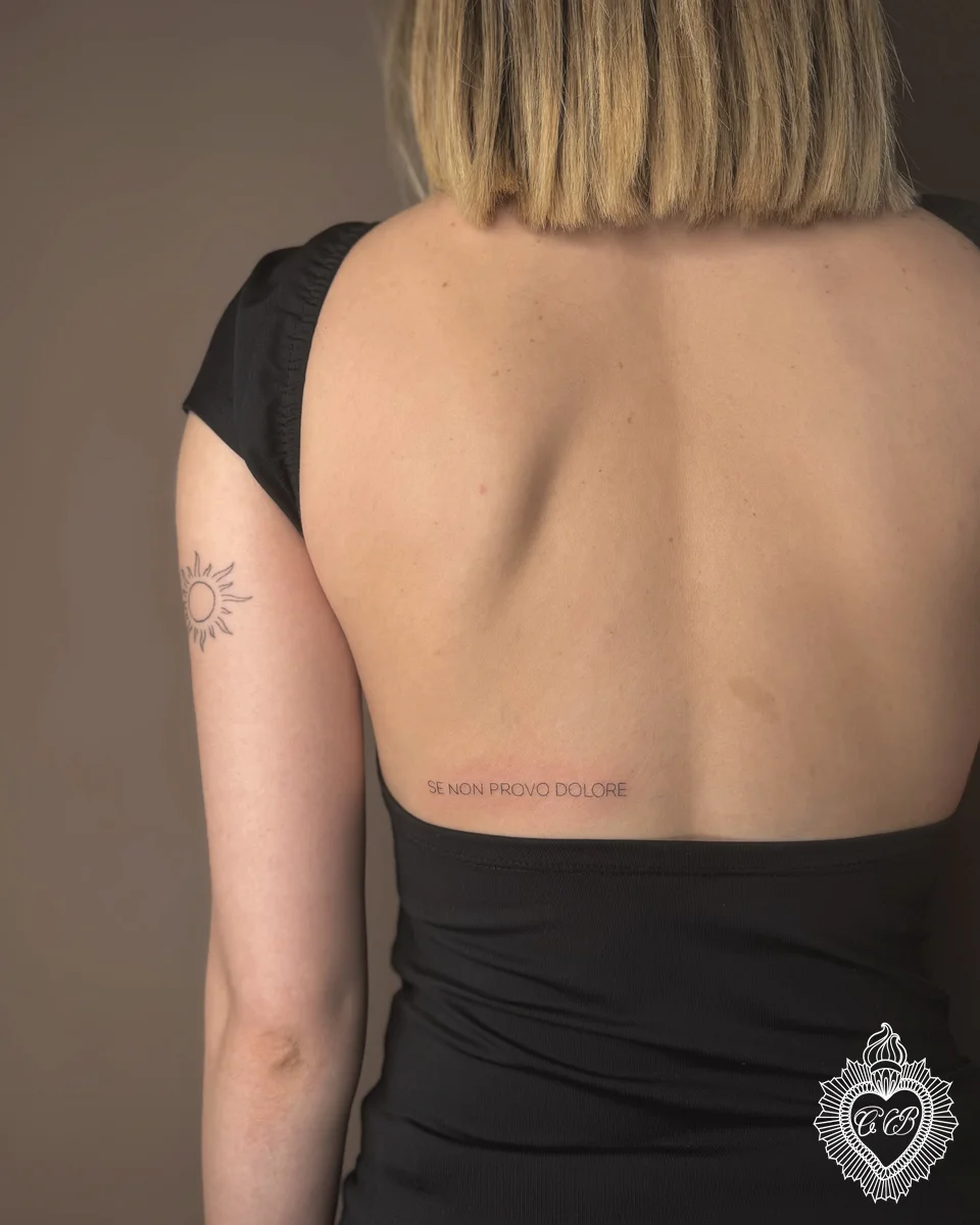 Tatuaggio Fine Line 2 di Chantal Bortolussi