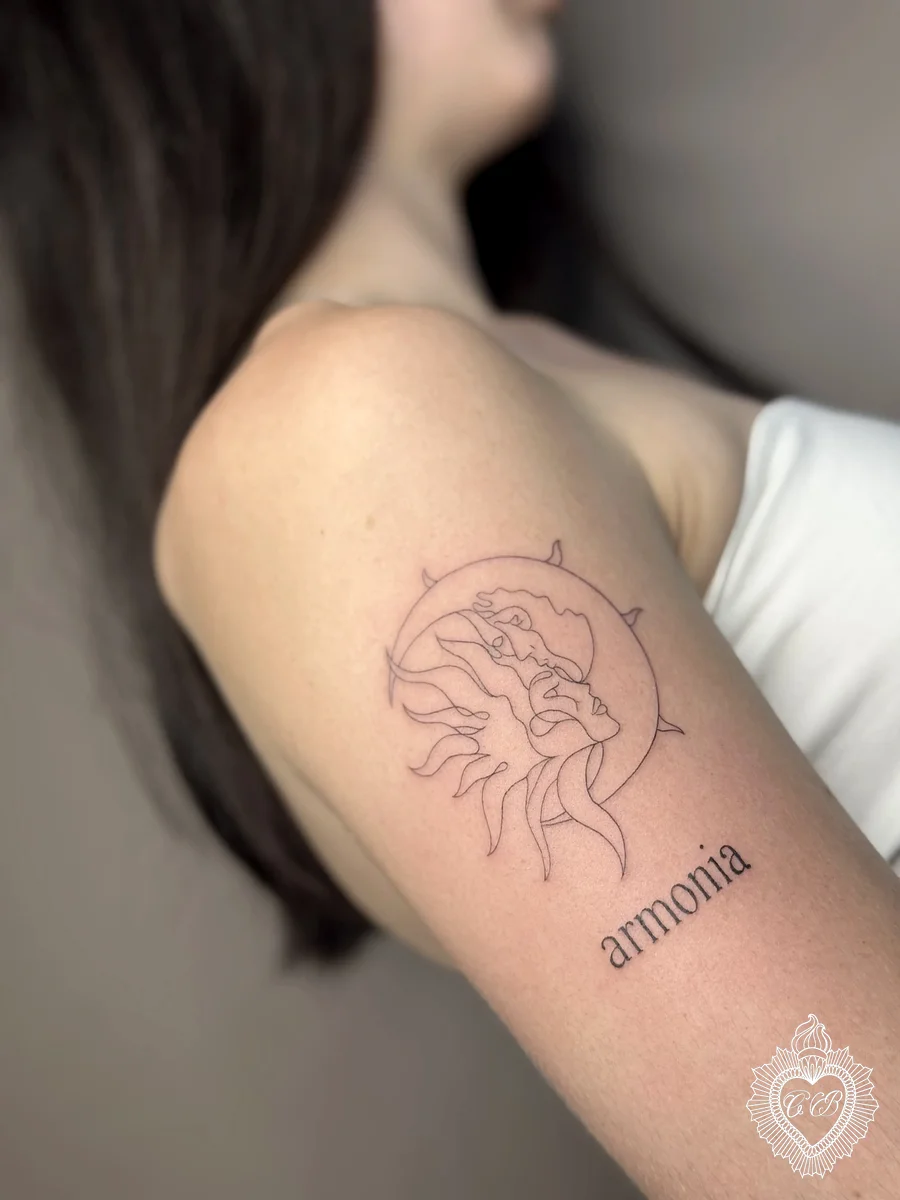 Tatuaggio Fine Line 54 di Chantal Bortolussi