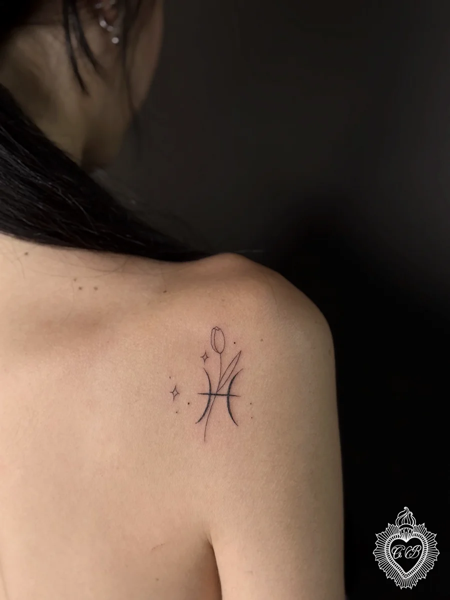 Tatuaggio Fine Line 57 di Chantal Bortolussi