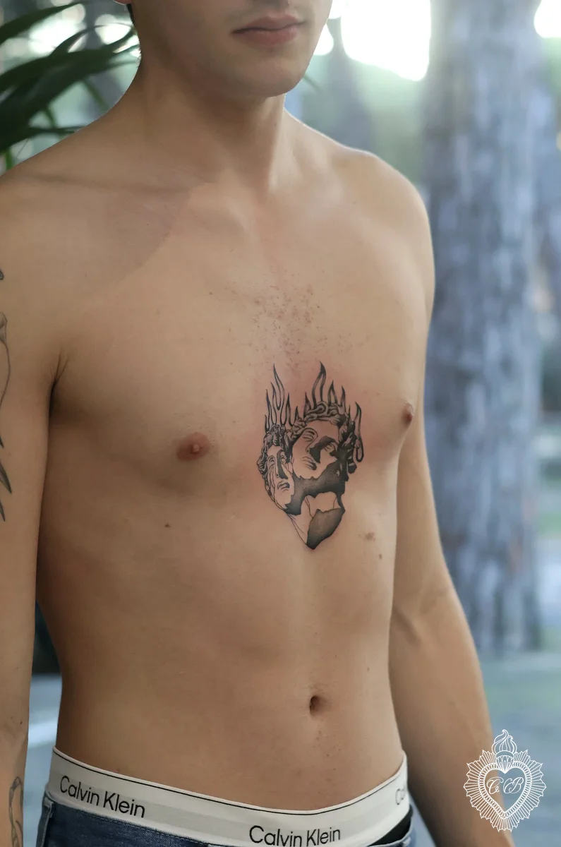 Tatuaggio Fine Line 59 di Chantal Bortolussi